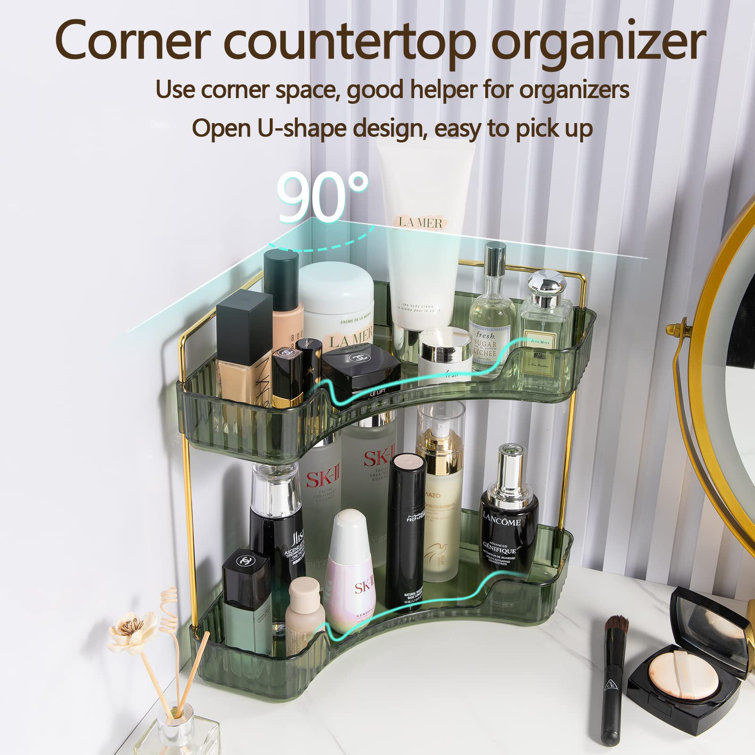 Rebrilliant 2-Tier Corner Bathroom Counter Organizer, Countertop ...